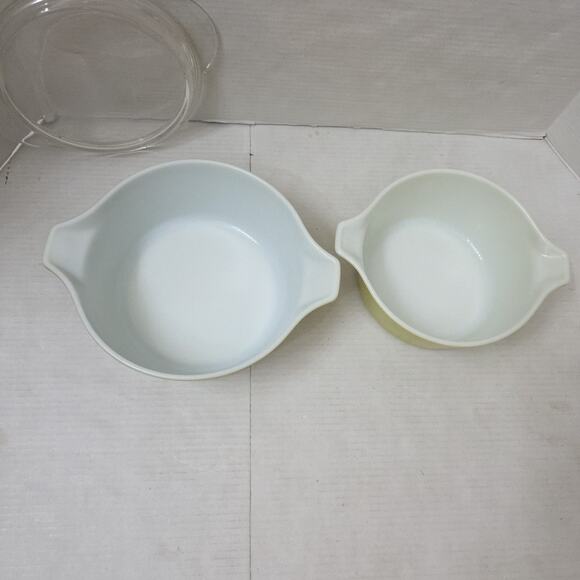 Set Of 2 Vintage Pyrex Casserole Dishes 474 B - 475 B 2.5 Quart + 1.5 Quart - Picture 3 of 12